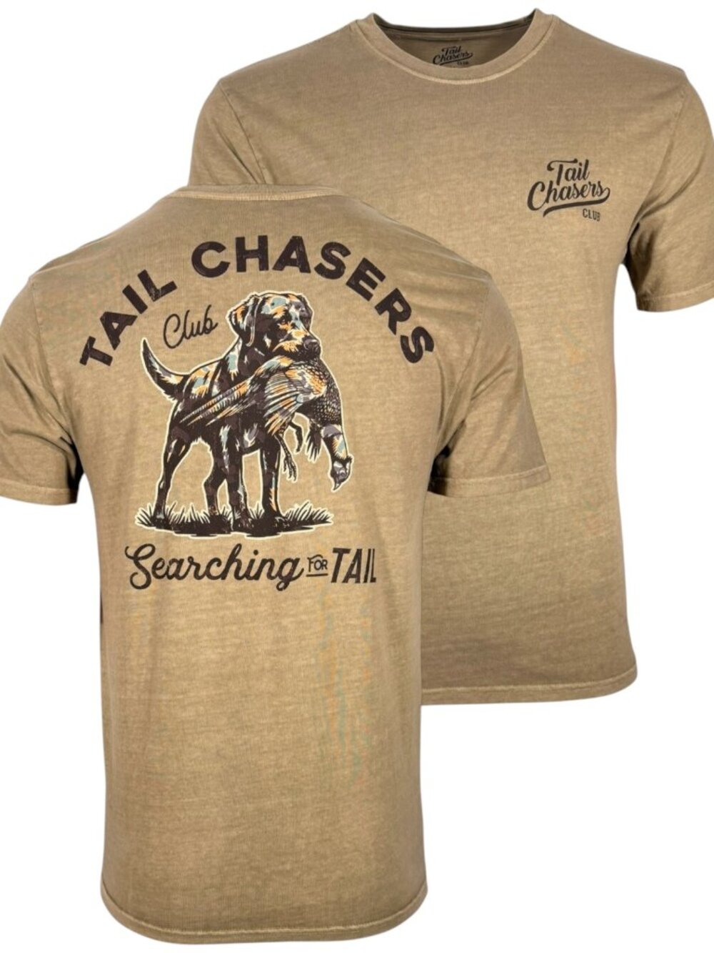 Tail Chasers Club Men’s T-shirt Camo Dogs